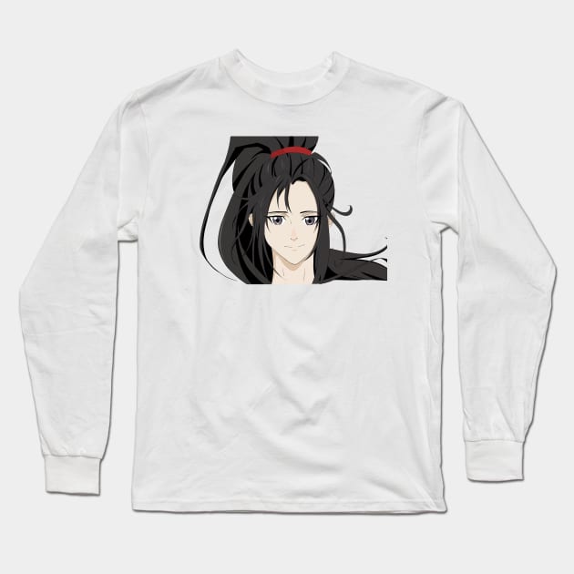 Wei Wuxian Face Long Sleeve T-Shirt by hanoung